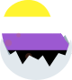 hatched_enby_bean emote for Discord