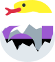 hatched_enby_snake emote for Discord