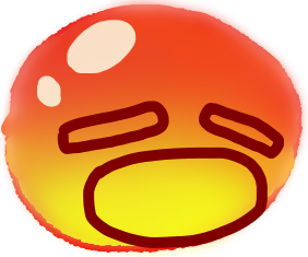 exasperated_scream_kawaii_blob_drop emote for Discord