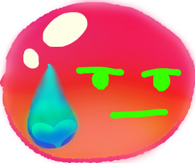 sweatdrop_or_annoyed_kawaii_blob_drop emote for Discord