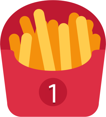Pinged_French_Fries emote for Discord