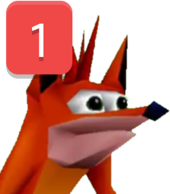 Pinged_Crash_Bandicoot emote for Discord