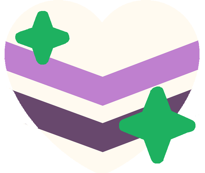 queerchevronsparkleheart emote for Discord