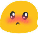blob_blush emote for Discord