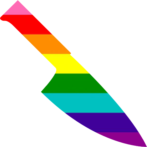 OriginalGayPrideKnife emote for Discord