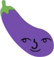 eggplant_lenny emote for Discord