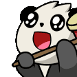 PandaHammerPing emote for Discord