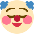 relievedclown emote for Discord