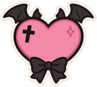 Gothpinkheartx2 emote for Discord