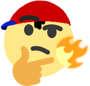 Pk_fire_think emote for Discord