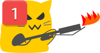 Cat_Flame_Thrower_Ping emote for Discord