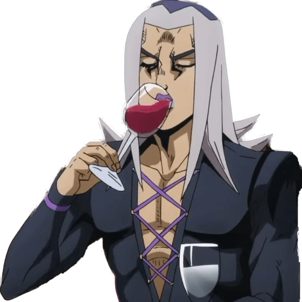 Abbacchio_sip emote for Discord