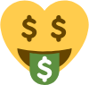 moneyheart emote for Discord
