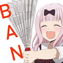 Chika_Ban_Fan emote for Discord