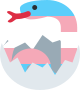 hatched_trans_snake emote for Discord