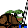 pepe_oSwordnShield emote for Discord