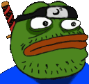 PepeSamuraiCamo emote for Discord