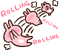 pinkbunnyroll emote for Discord