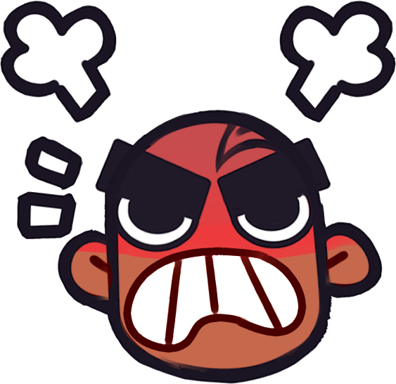 Big_Paku_angry emote for Discord