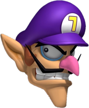 WaluigiFace emote for Discord