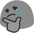 SadBlobThink emote for Discord
