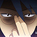shiroeglassespush emote for Discord