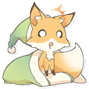FoxyyShockWakingUp emote for Discord