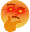 thinkinghard emote for Discord