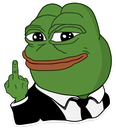pepemiddlefinger emote for Discord