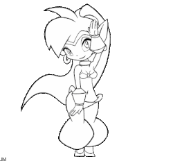 Shantae_dance emote for Discord