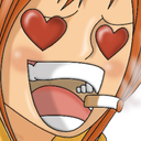 INTSL_Nami_Sanji_heart_eyes emote for Discord