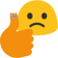 BlobThumbHurt emote for Discord