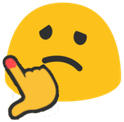 BlobHurtHisFinger emote for Discord