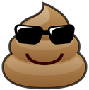 PoopWithGlasses emote for Discord