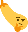 eggplant_thinking emote for Discord