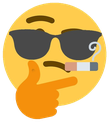 CoolSmokingface emote for Discord