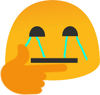 ThonkCry emote for Discord