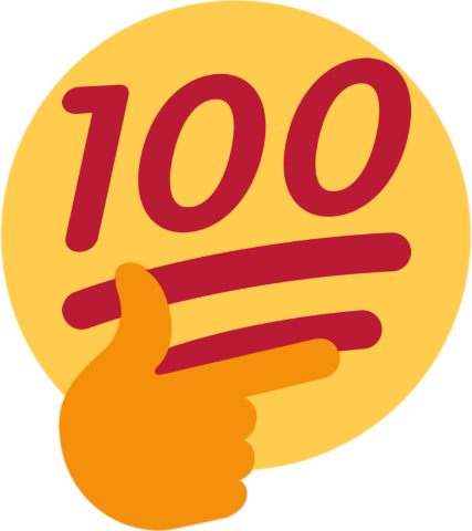 100Thinking emote for Discord