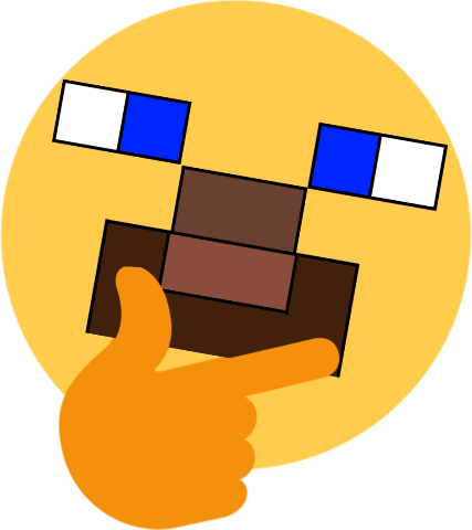 SteveThink emote for Discord
