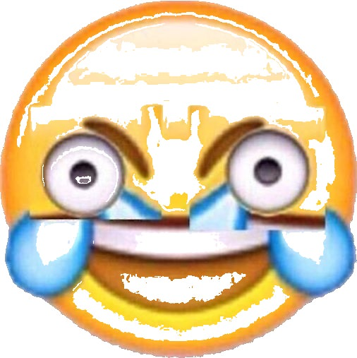 DistortedLaughter emote for Discord