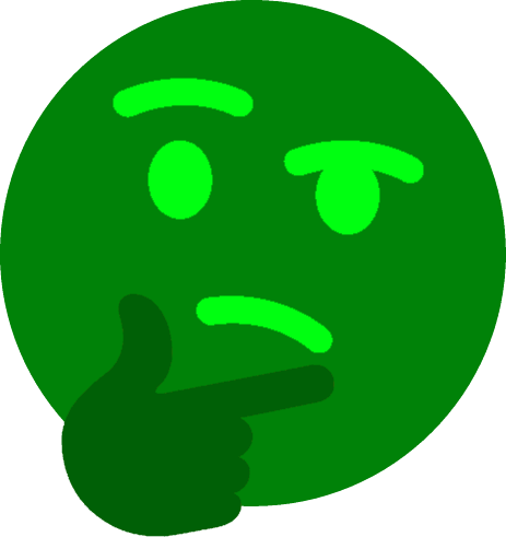 Green_Thinking_Emoji emote for Discord