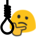 blobthinknoose emote for Discord
