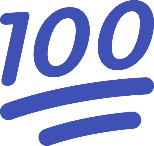 100_blue emote for Discord