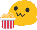 aniblobpopcorn emote for Discord