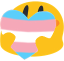 BlobTransgenderHeart emote for Discord