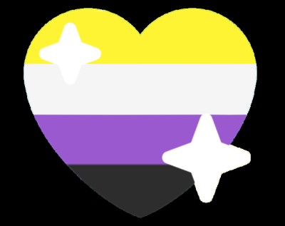 nonbinary_sparkle_heart emote for Discord