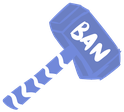 BlurpleBanHammer emote for Discord