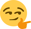 Smirk_one_hand emote for Discord