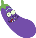 eggplant_rick emote for Discord