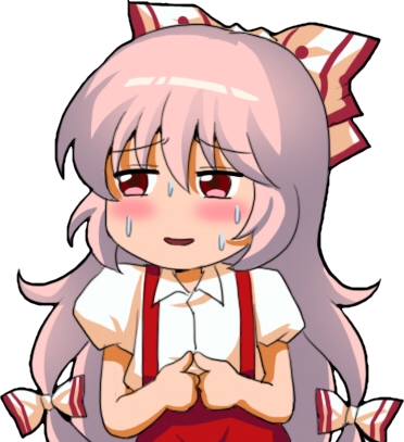 mokou_sweat emote for Discord